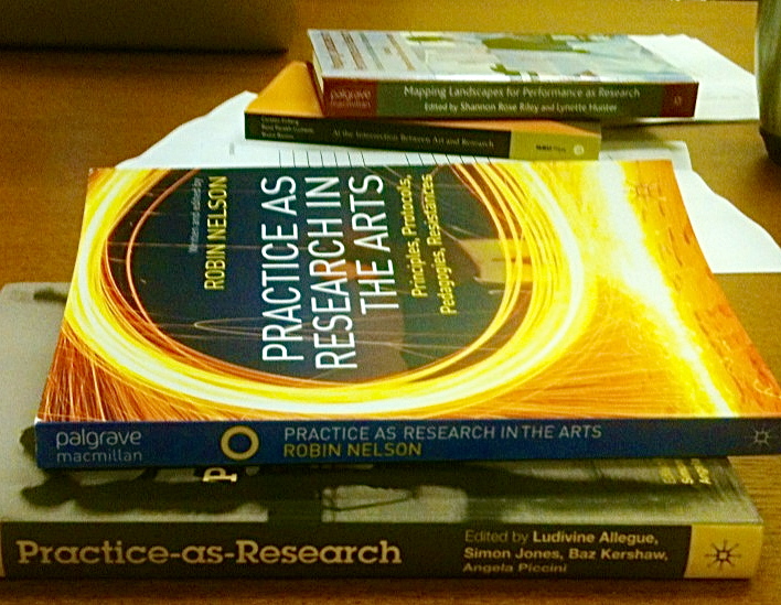 Practice-as-research book piles
